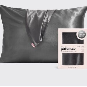 Kitsch Charcoal Satin Pillowcase